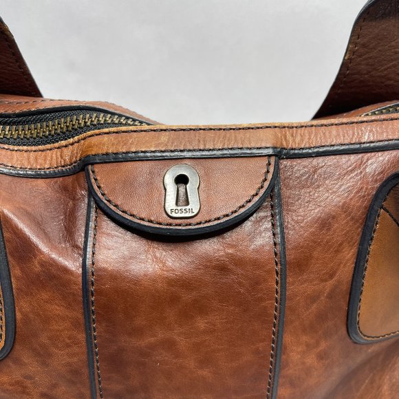 Fossil VRI Vintage Reissue Leather Boho Satchel - Picture 3 of 8